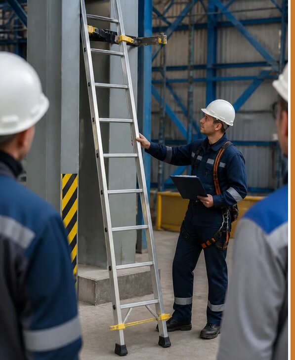 Обучение безопасной работе с лестницами для работников в Вольске