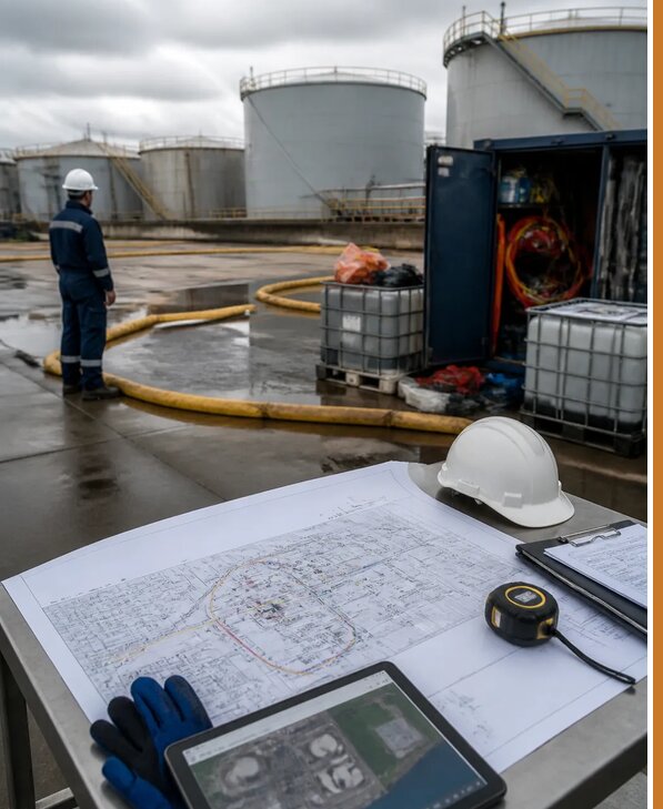Разработка плана ликвидации разливов нефти в Вольске